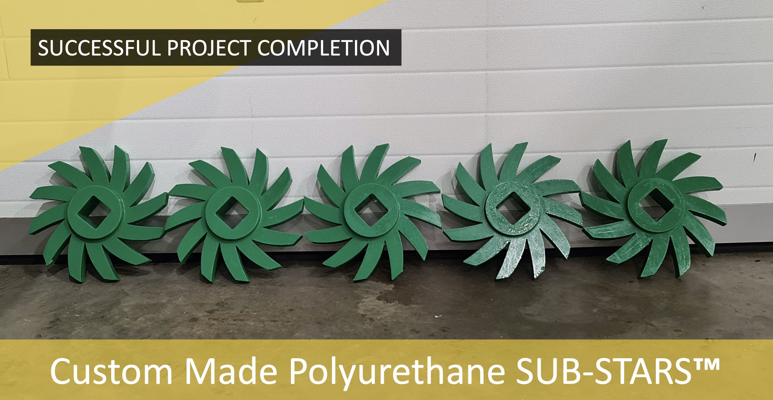 Subsea Energy Solutions (SES) complete custom Polyurethane SUB-STARS™ for large scale production machinery